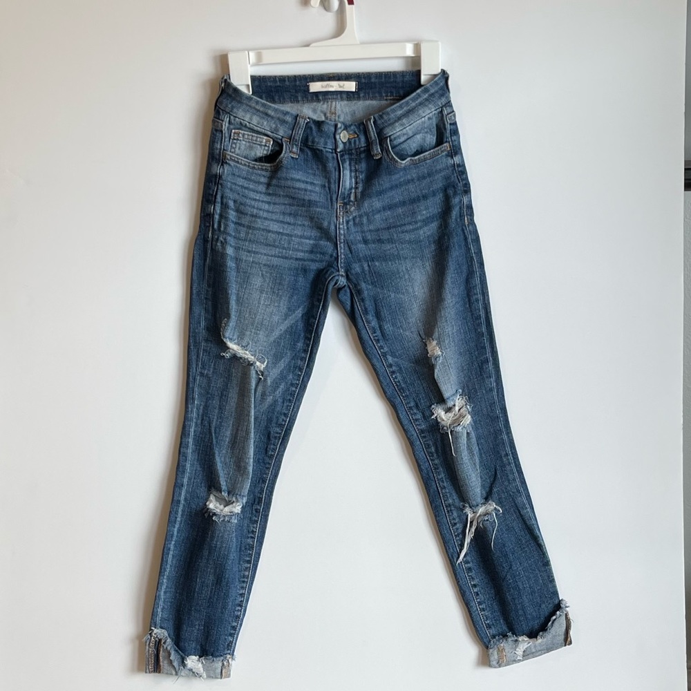 Willow & Root Distressed Jeans Size: 25 Ankle skinny Mid Rise